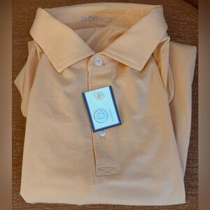B. Draddy Peach Polo Shirt Large NWT